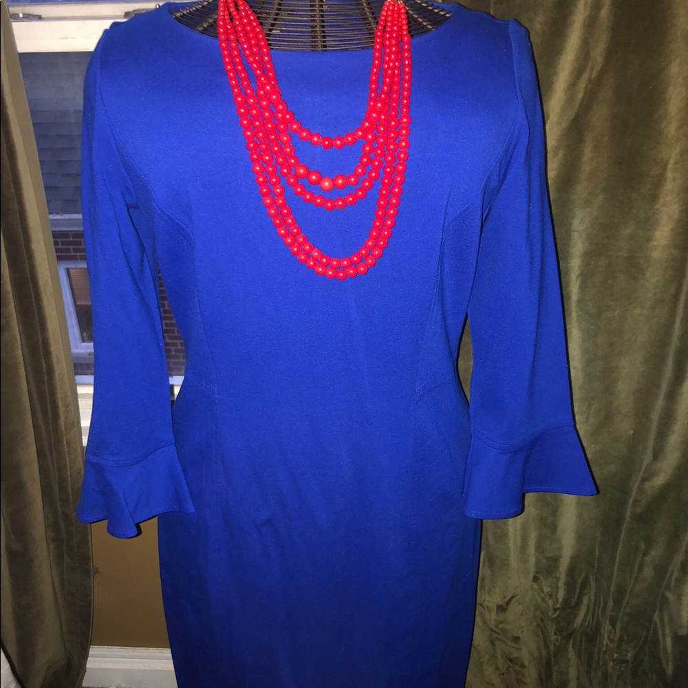 Talbots Blue Midi Dress